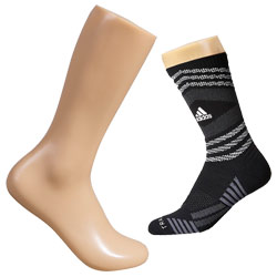Mens Athletic Sock Display - Fleshtone
