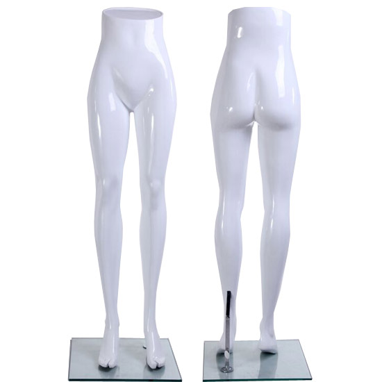 White Legging or Hosiery Leg Form Display 