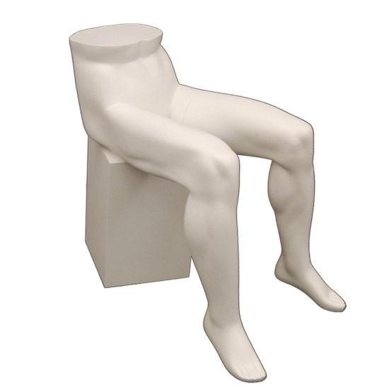 Male Mannequin Legs Sitting on Pedestal