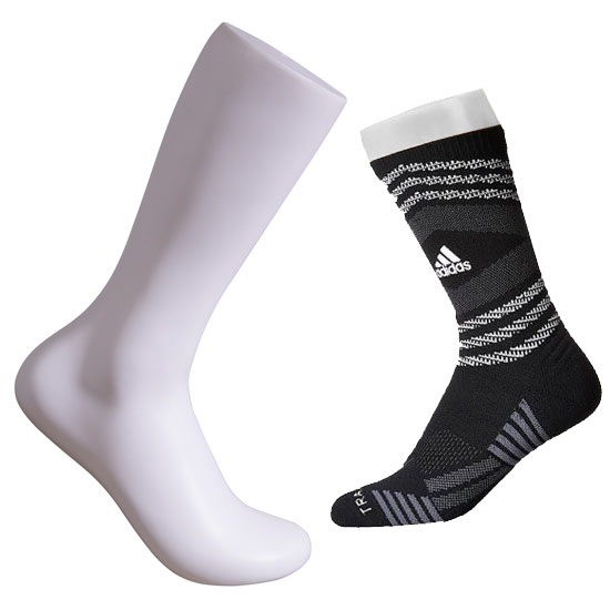 Mens Athletic Sock Display - White