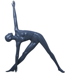 Yoga Mannequin in Extended Triangle Pose