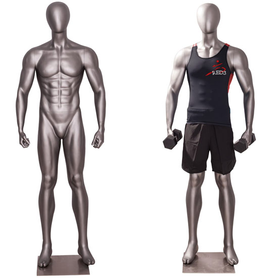 Male Fitness Mannequin Ready to Workout Pose