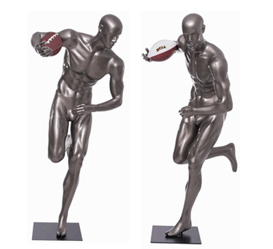 Football Player Mannequin with Juke Move Pose