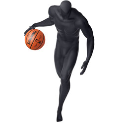 Headless Basketball Player Mannequin Dribbling