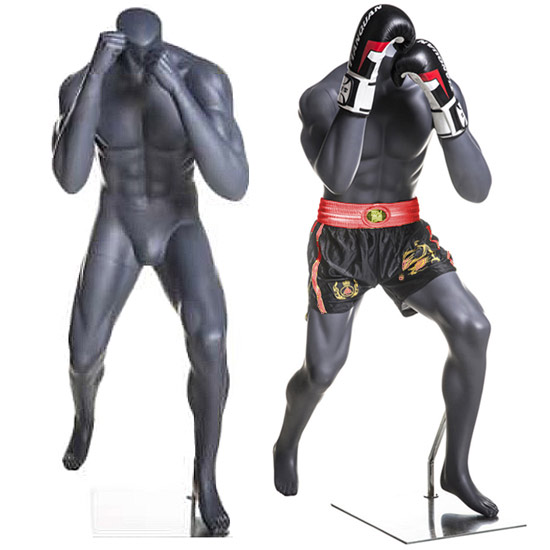 MMA Boxing Fighter Mannequin with Fists Up