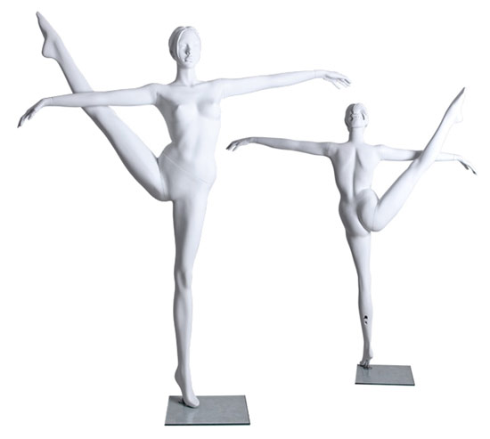 Standing Ballet Dance Pose Mannequin with Leg Up