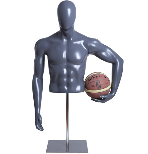 Male Player Form Holding Basketball with Base