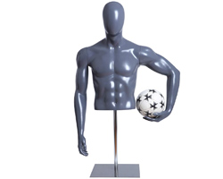 soccerball holding mannequin form sm